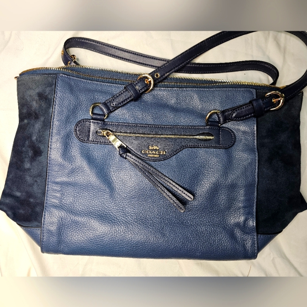Coach Blue Tote Bag
